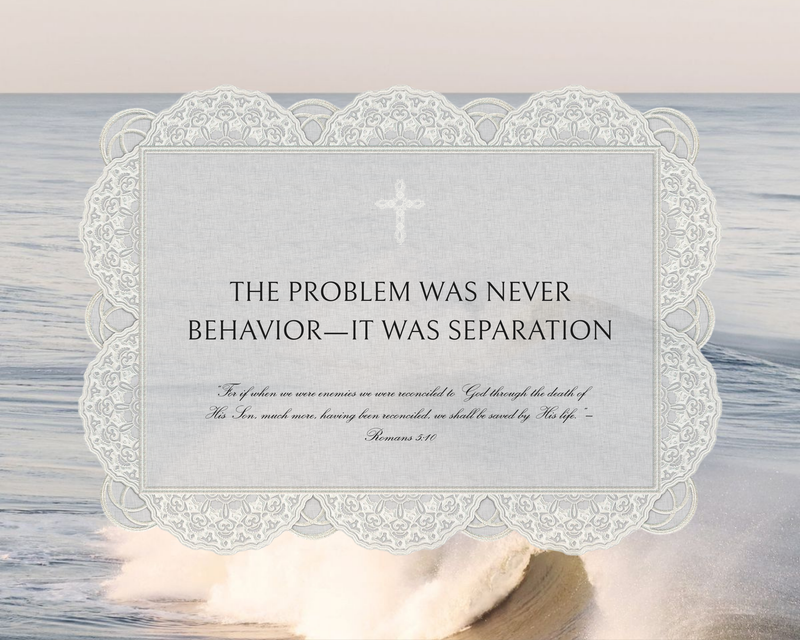 God's Solution to Man's Problem